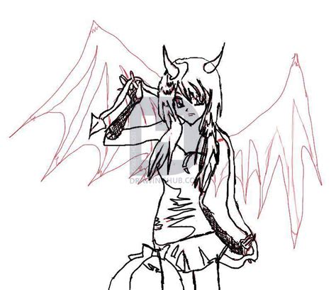Anime Drawing Demon Girl