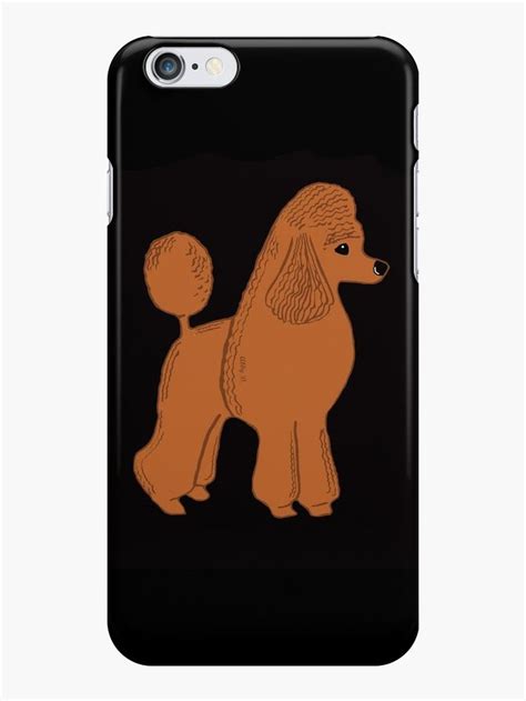Apricot Poodle On Black Iphone Case By Abigail Davidson Black Iphone