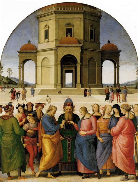 Marriage Of The Virgin By Pietro Perugino Start Date 1502 Completion