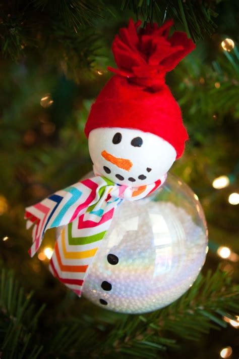 55 Diy Snowman Ornament For Christmas Godiygocom Noel Boule De