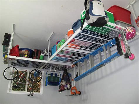 Overhead garage storage is a product that will make your garage more organized. 10 Great Overhead Storage Ideas For The Garage