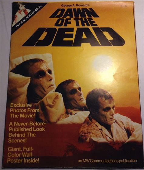 Dawn Of The Dead Official Poster Book 1978 Original Romero Zombie Gore