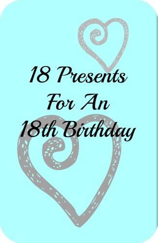 An 18th birthday is usually a very special occasion since it acts as a turning point in life. Pin on Presents