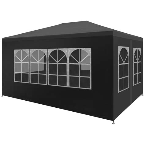 Das überdach hat an den ecken aufgenähte taschen. vidaXL Partyzelt 3x4 m Pavillon Festzelt Bierzelt ...