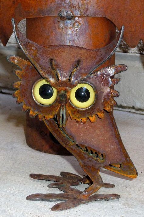Owl Favorite Owl So Far Love The Eyes Sol Recycled Metal Art Metal Yard Art Scrap