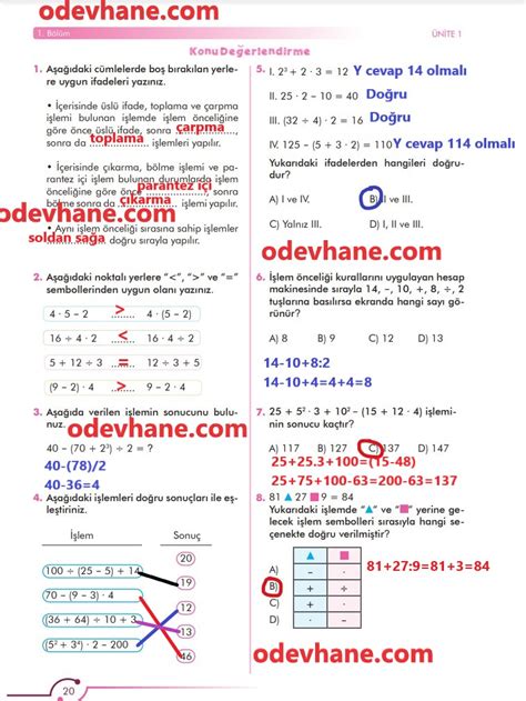 S N F Matematik Ders Kitab Sayfa Cevaplar Meb Yay Nlar