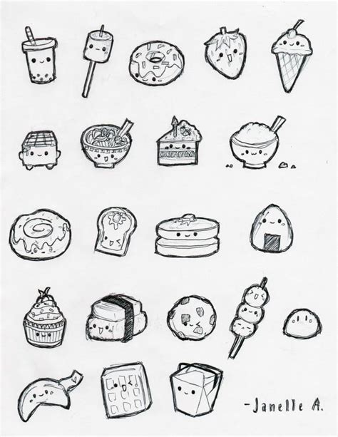 Kawaii Food Cute Food Drawings Drawings For Boyfriend Easy Drawings