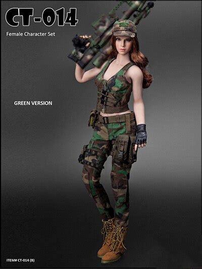 Ct014 16 Scale Sexy Military Ratio Female Character Combat Suit Set