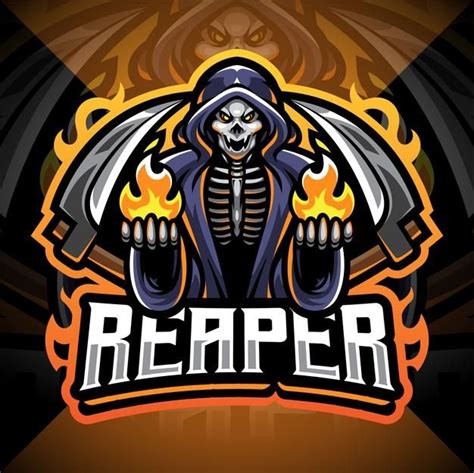Premium Vector Reaper Mascot Esport Illustration Mascot Design Logo