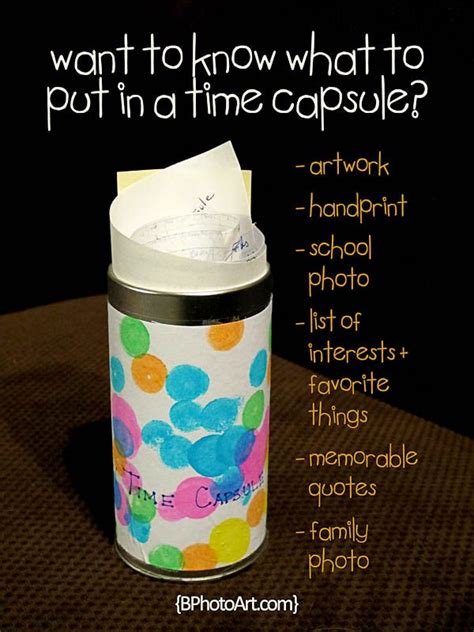 Make A Yearly Time Capsule New Years For Kids Time Capsule Kids