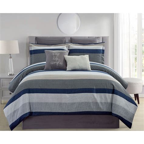 These comforter sets twin are ideal interior decor items. Modern Stripe 6pc Comforter Set - Twin | At Home