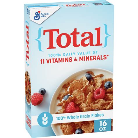 General Mills Total Breakfast Cereal With Whole Grain Flakes 16 Oz