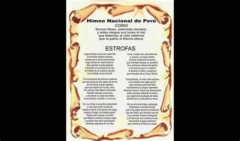 Himno Nacional Del Perú Letra Completa Actualizado 2019 La República