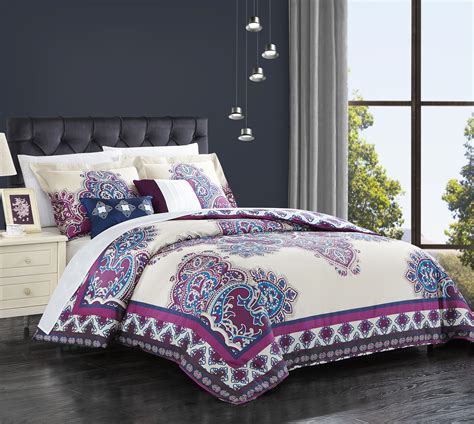 However, many customers do not have a washing machine large enough for the larger king or oversized king comforters. Chic Home 5-Piece Sati 100% Cotton 200 Thread Count Extra ...