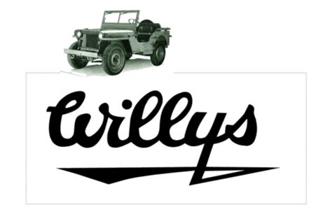 Jeep WILLYS Name Logo Decal Script Part QJ MB W J KLP Customs