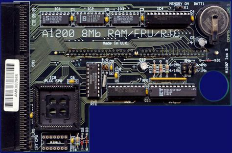 Average rating:0out of5stars, based on0reviews. A1200 8MB Fast Ram Card + FPU @ 40mhz - English Amiga Board