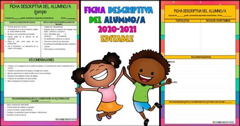 Ficha Descriptiva Del Alumnoa 2020 2021 Imagenes Educativas