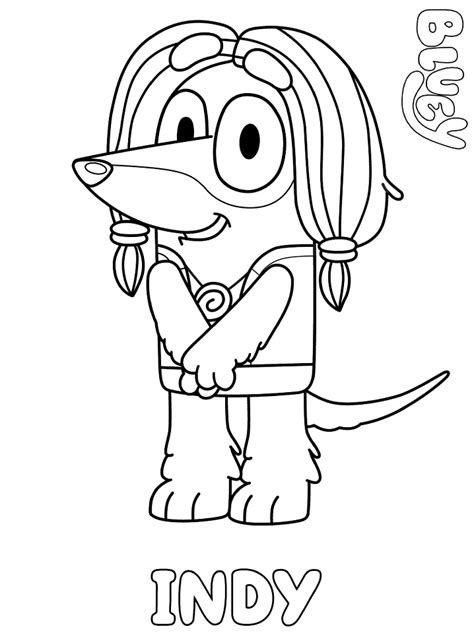 Chloe From Bluey Coloring Page Free Printable Coloring Pages For Kids