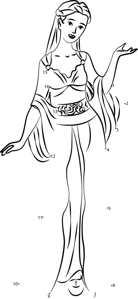 Simply print the pages you want to work on: Beautiful Princess dot to dot printable worksheet ...