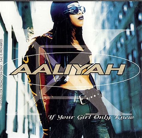 Aaliyah If Your Girl Only Knew Us Promo Cd Single —