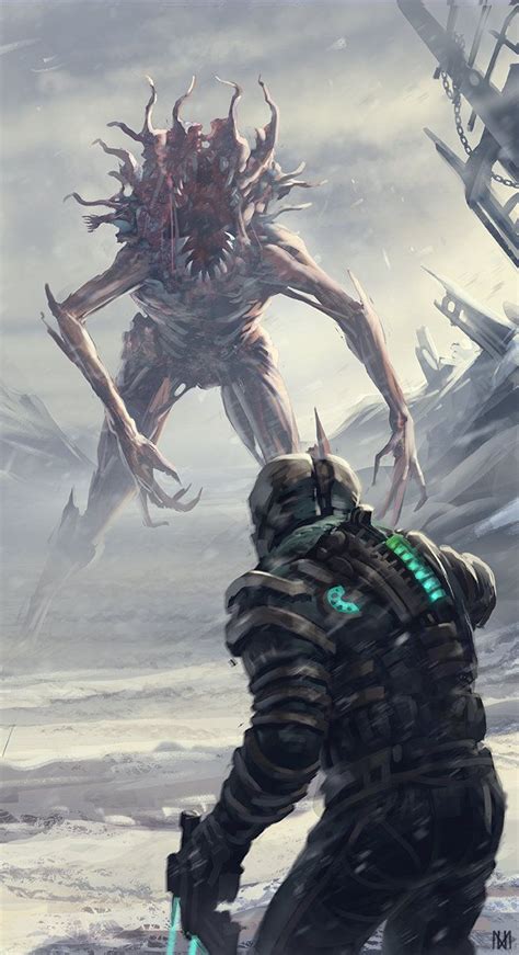 Necromorph Nagy Norbert Dead Space Space Art Dead