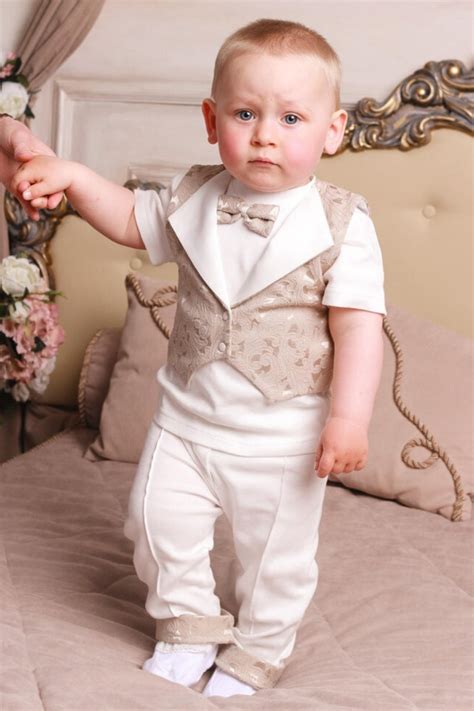 Christening Outfits For Boys First Birthday Outfit White Etsy Boy