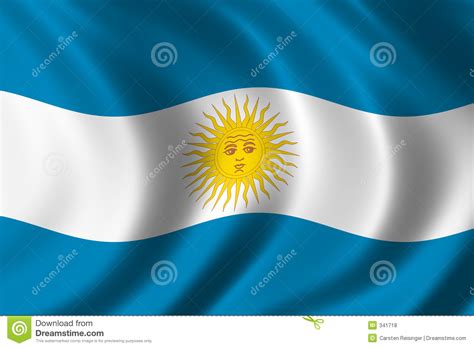 La bandera de argentina es un símbolo nacional de la república argentina. Bandeira de Argentina ilustração stock. Ilustração de ...