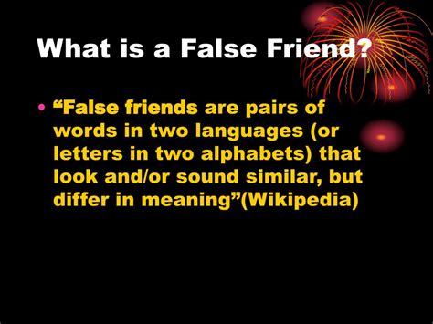 Ppt False Friends Powerpoint Presentation Free Download Id4235141