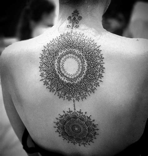 Mandala Tattoos On The Back