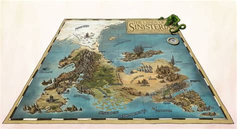 Lands Of Sinisteria By Djekspek On Deviantart Fantasy Map Map