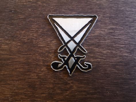 Purity Through Fire Shop Lucifers Sigil Metal Pin