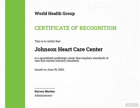 Health Care Certificate Template Free Pdf Word Doc Ps Vrogue Co