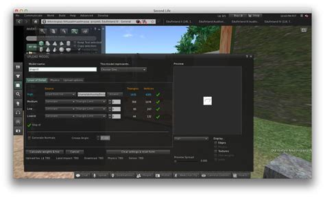 Second Life using Linden Research Second Life Viewer, with ...