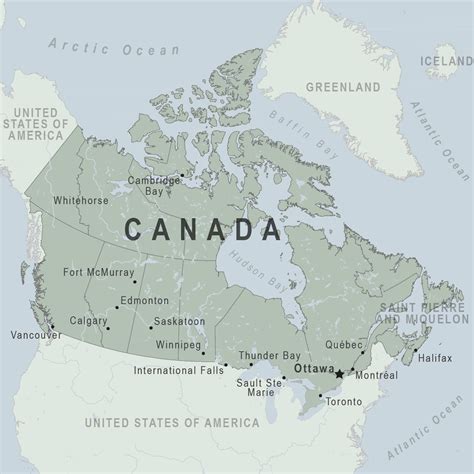 Where Is Canada Located In World Map United States Map