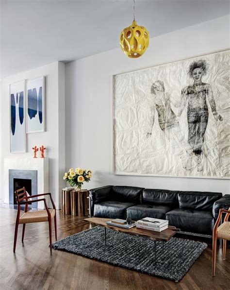 9 Modern High Contrast Living Room Designs