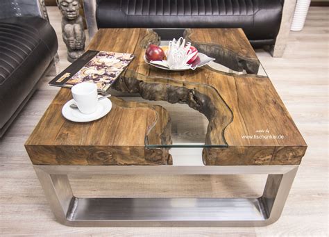 Couchtisch, beistelltisch, nachttisch, diy, möbel, kleinmöbel, interiour, inspiration how to: Couchtisch Holzstamm