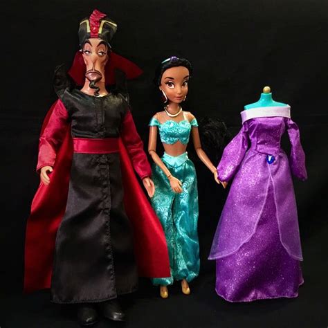Disney Jafar And Jasmine Classic Dolls From The Aladdin Deluxe Doll