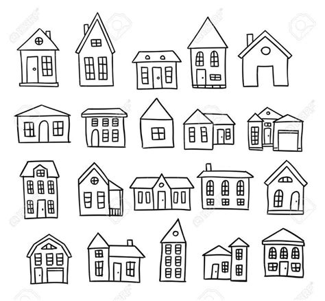 House Cartoon Architecture Set Royalty Free Cliparts Vectors And