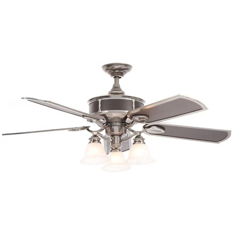 Ceiling fans with remote control included are perfect for areas such as bedrooms where you don't have to get out of bed to change the settings of your ceiling fan, such as the speeds of the fan and light on/off or light dimming. Hampton Bay Preston 52 in. Indoor Vintage Pewter Ceiling ...