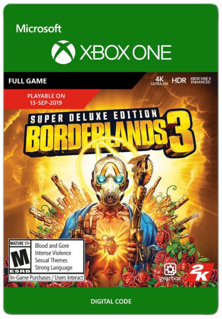 Borderlands 3 Super Deluxe Edition Xbox One Digital