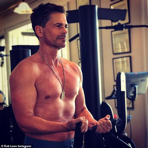 rob lowe 55 proves he s a perennial hunk while working out shirtless on