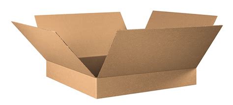 aviditi 30306 flat corrugated cardboard box 30 l x 30 w x 6 h kraft for