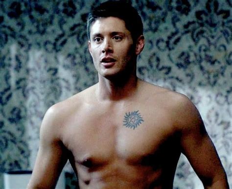 shirtless cw stars jensen ackles dean winchester hot supernatural