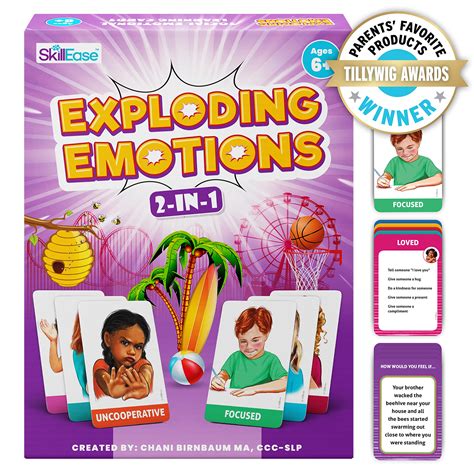 Buy Skillease Exploding Emotions Flashcards And Game 2 In 1 Social