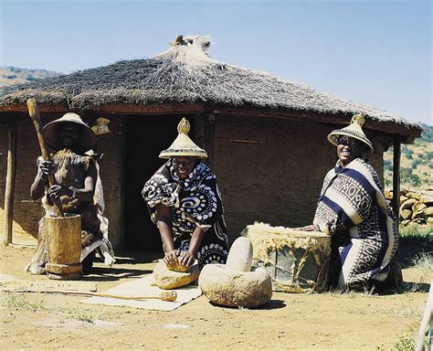 Phuthi, a dialect of swati, and xhosa are also spoken in parts of lesotho. 7P8RU - Lesotho