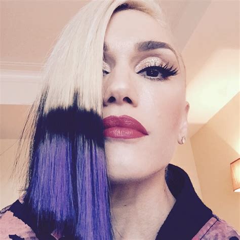 Gwen Stefani Purple Hair