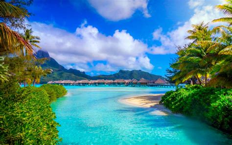 753250 French Polynesia Scenery Sea Island Bora Bora Rare