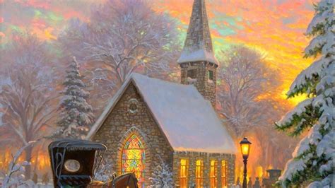 Chapel In Winter By Mark Keathley