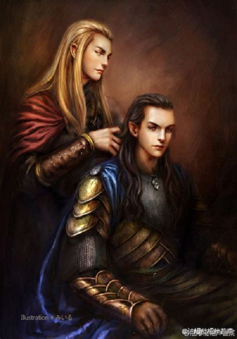 Thranduil And Elrond Tolkien Cinéma Dessin Ailes