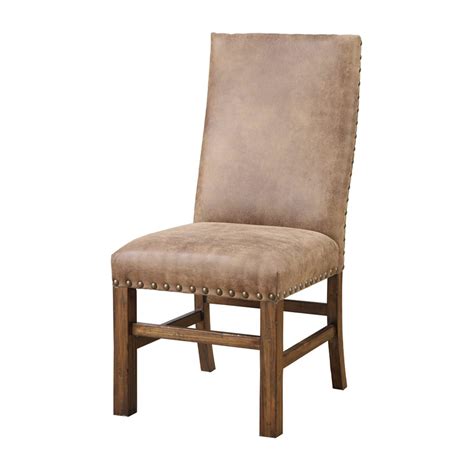 Upholstered Side Chair W Nailhead Trim